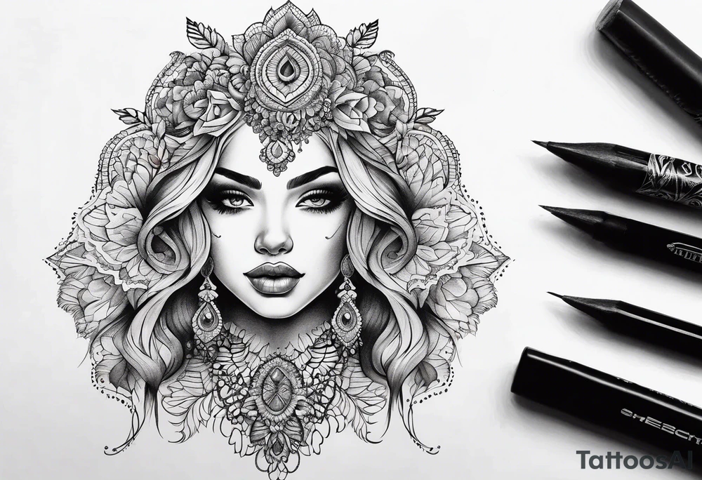 Lace tattoo idea