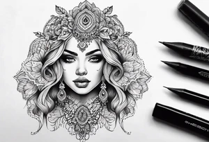 Lace tattoo idea