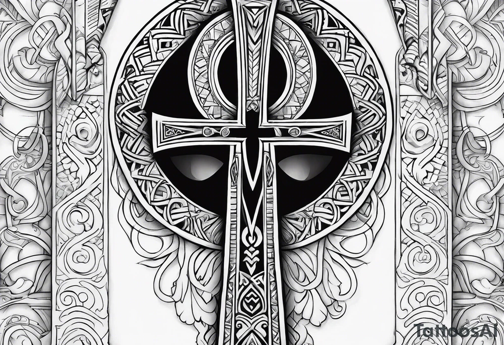 ankh, maori tattoo idea