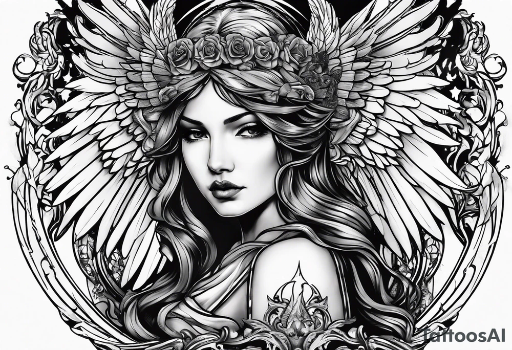 I ought to be thy Adam but I am rather thy fallen angel tattoo idea