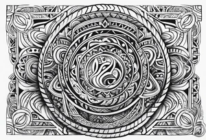 Maori for man arm tattoo idea