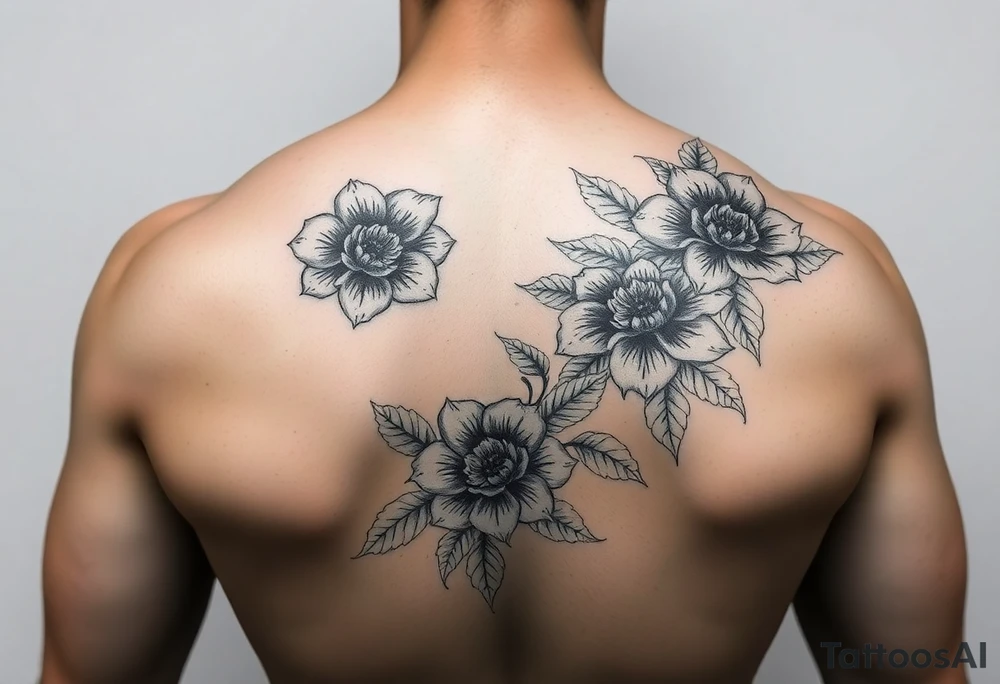 floral woman arm sleeve tattoo idea