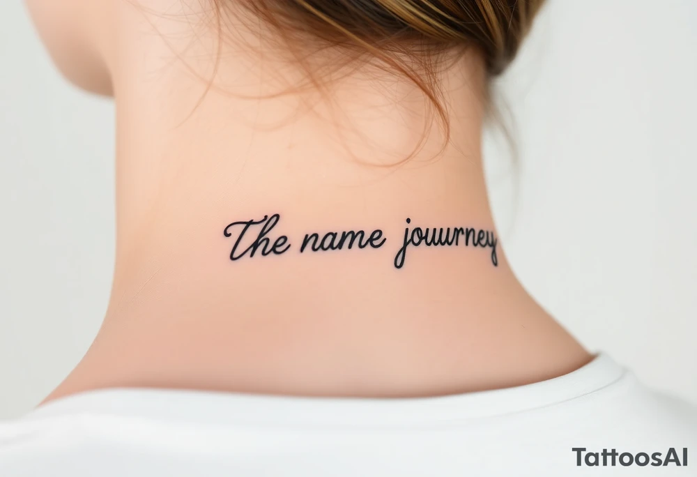 The name Journey tattoo idea