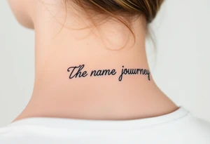 The name Journey tattoo idea