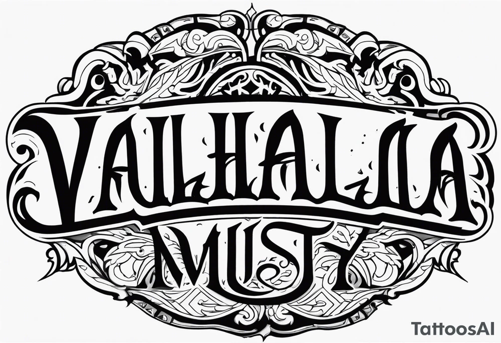 Valhalla mist tattoo idea