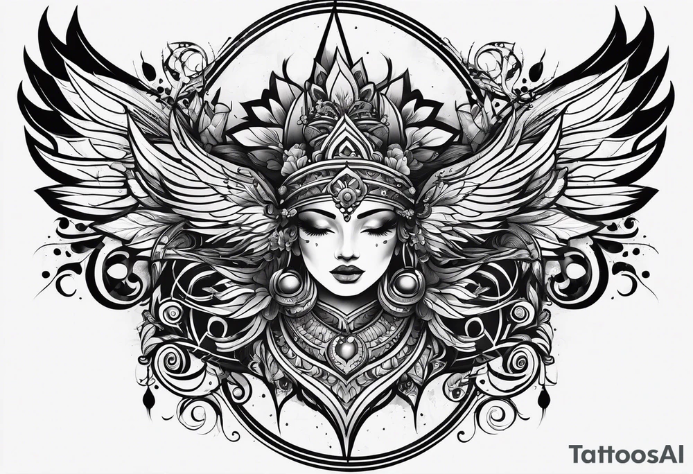 decorative design tattoo idea