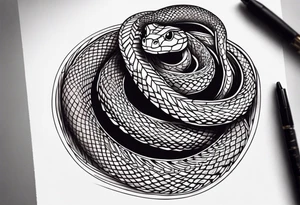 I want a snake tattoo tattoo idea