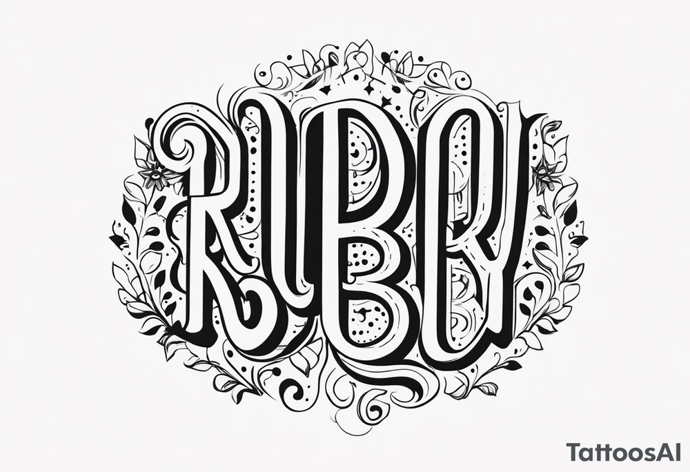 R u b y  🐾 tattoo idea