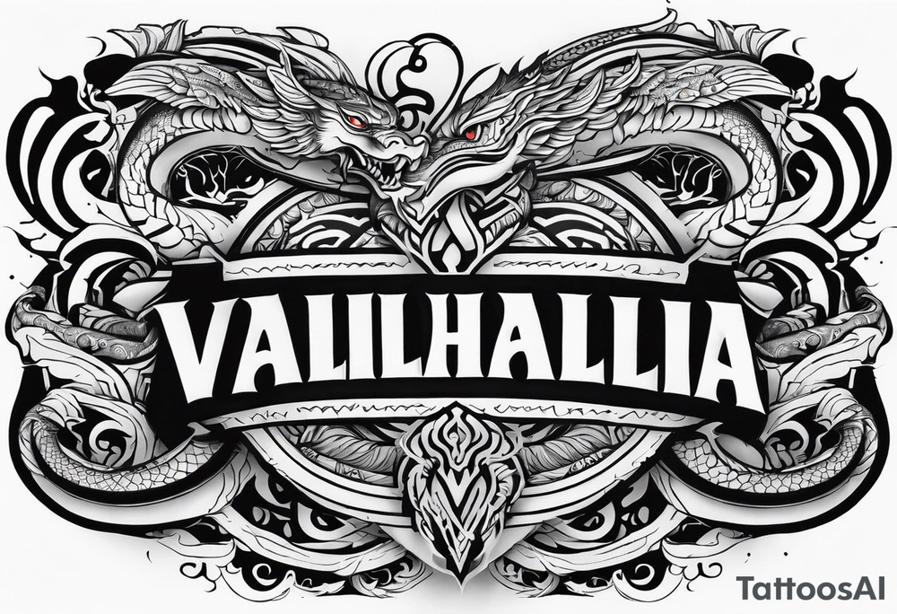 Valhalla serpent tattoo idea