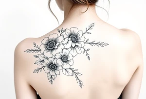 Western floral forearm half sleeve tattoo idea