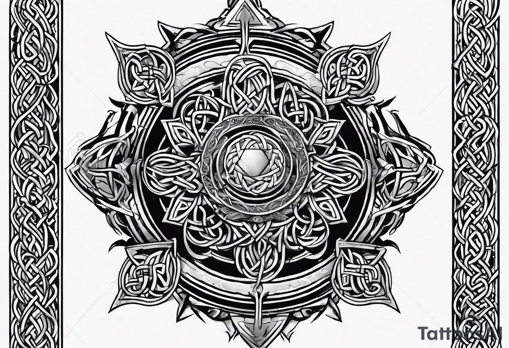 Celtic tattoo based on the iron druid chronicles tattoo idea