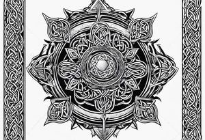 Celtic tattoo based on the iron druid chronicles tattoo idea