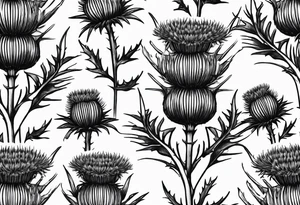 Scottish thistle tattoo idea