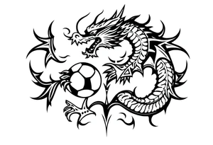 soccer, music, dragon tattoo idea