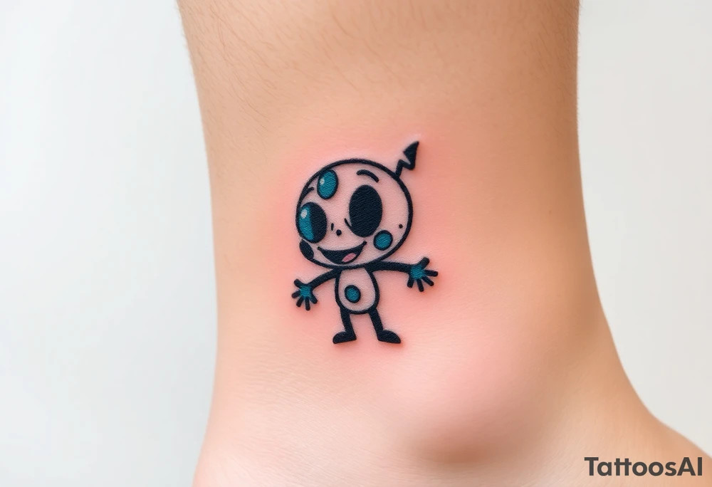Drippy cartoon character tattoo idea