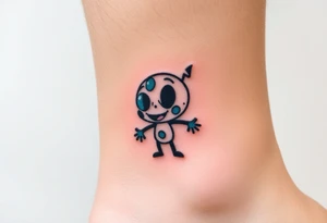 Drippy cartoon character tattoo idea