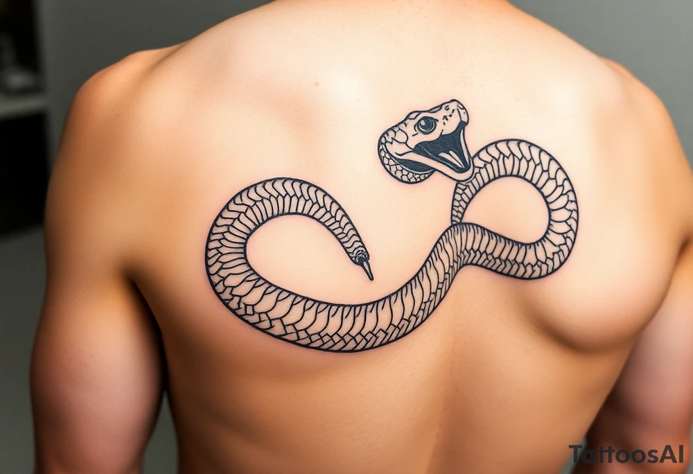 Tattoo of a boa snake on an arm tattoo idea