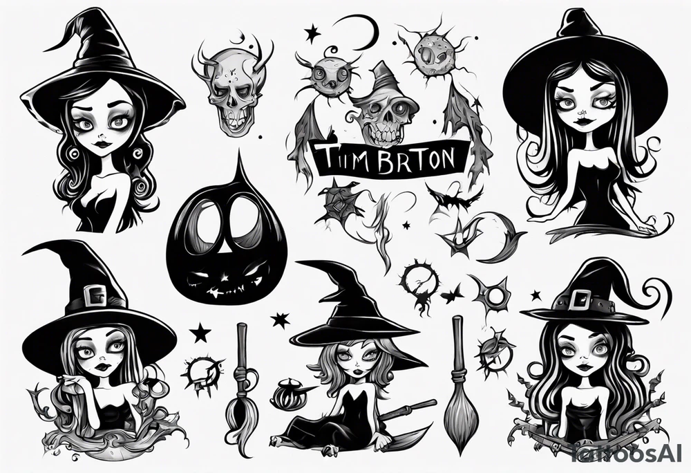 witch tattoo idea