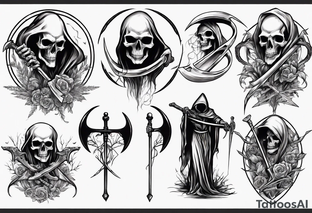 Reaper scythe tattoo idea