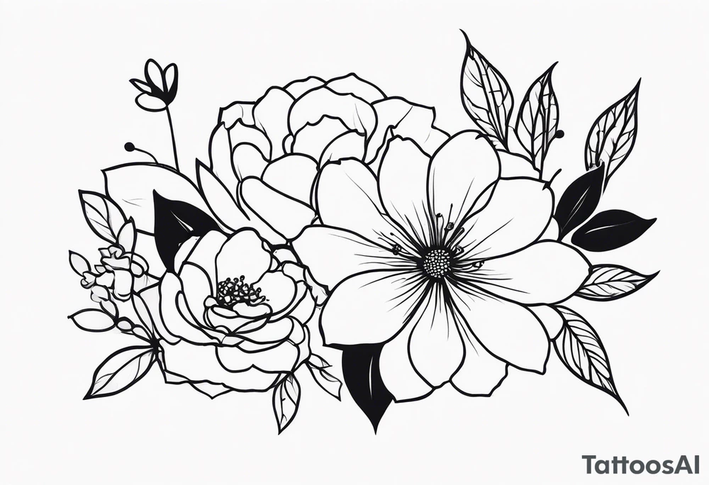 flowers tattoo idea