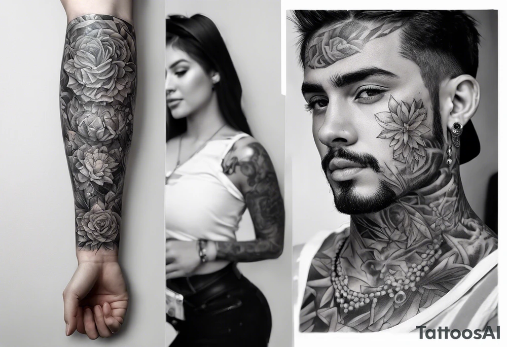 excrutiating pain on arm sleeve tattoo idea