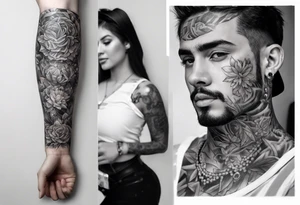 excrutiating pain on arm sleeve tattoo idea