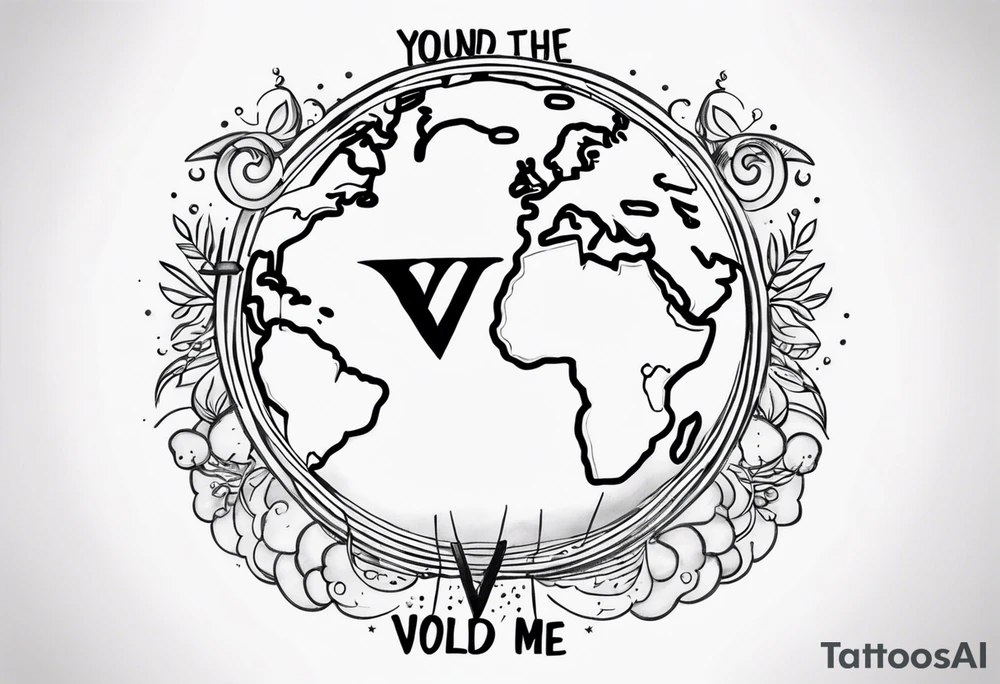 You and Me vs the World tattoo idea