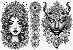 Végétale arm tattoo idea
