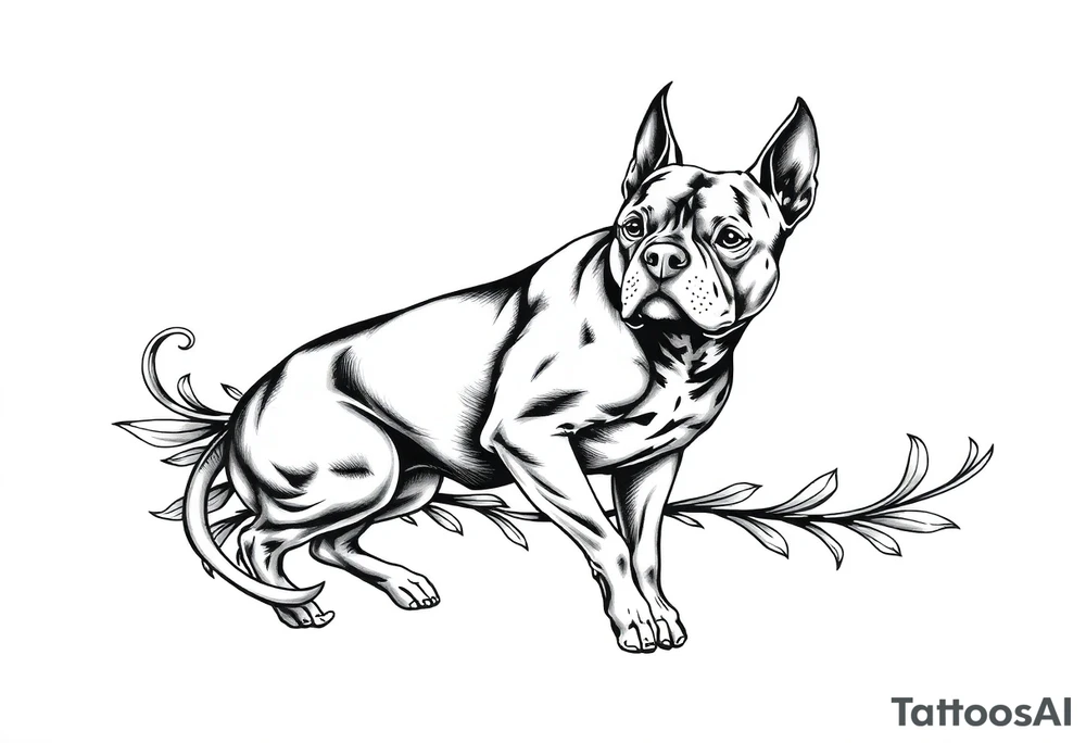PITBULL tattoo idea