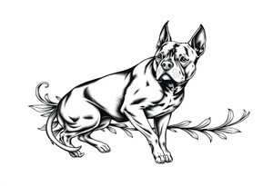 PITBULL tattoo idea