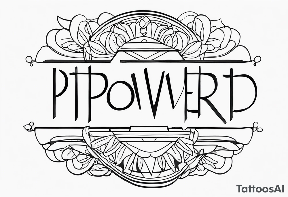 POWER WORD tattoo idea