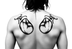 nude girl tattoo, big breasts with nipples tattoo idea