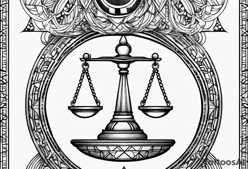 Libra tattoo idea