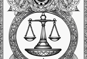 Libra tattoo idea