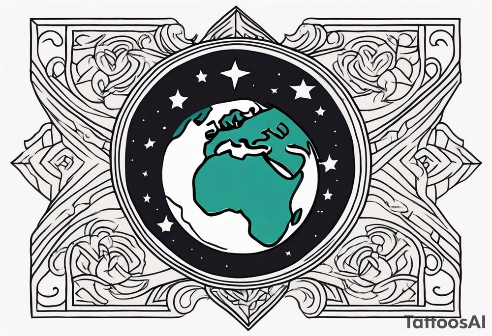 earth



old school vintage simple traditional design 



bold color simple tattoo idea