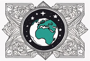 earth



old school vintage simple traditional design 



bold color simple tattoo idea