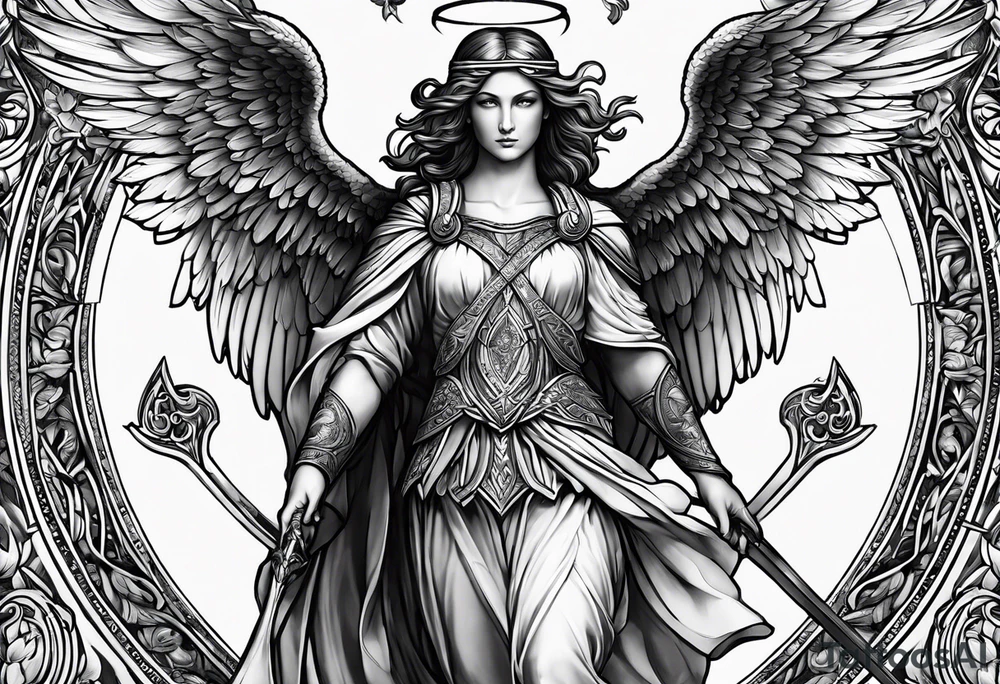 archangel Raphael tattoo idea