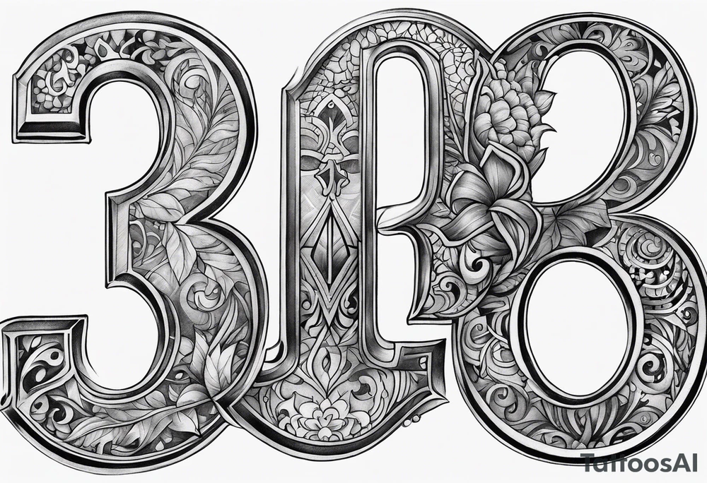 number "13" tattoo idea