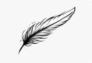 feather falling tattoo idea