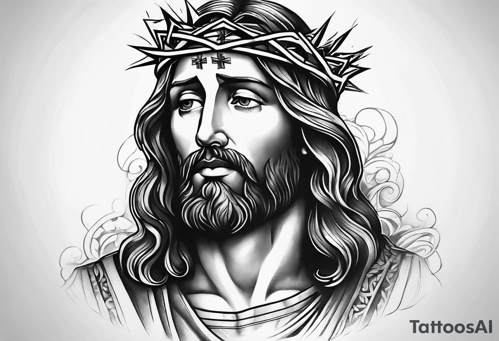 jesus tattooo but ties into losing a loved one tattoo idea jesus tattooo but ties into losing a loved one tattoo idea