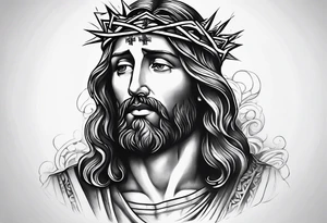 jesus tattooo but  ties into losing a loved one tattoo idea
