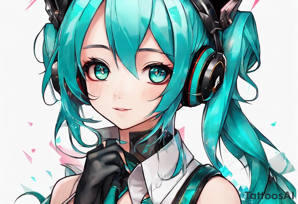 Tiny Small miku_hatsune beautiful not a portrait tattoo idea