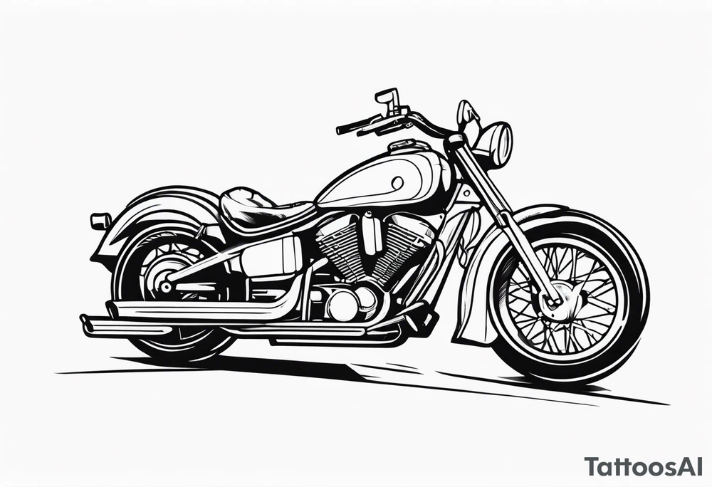 Motorcycle, wings, military tattoo idea