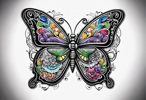 Guitar, butterfly, rainbow, buzz lightyear tattoo idea