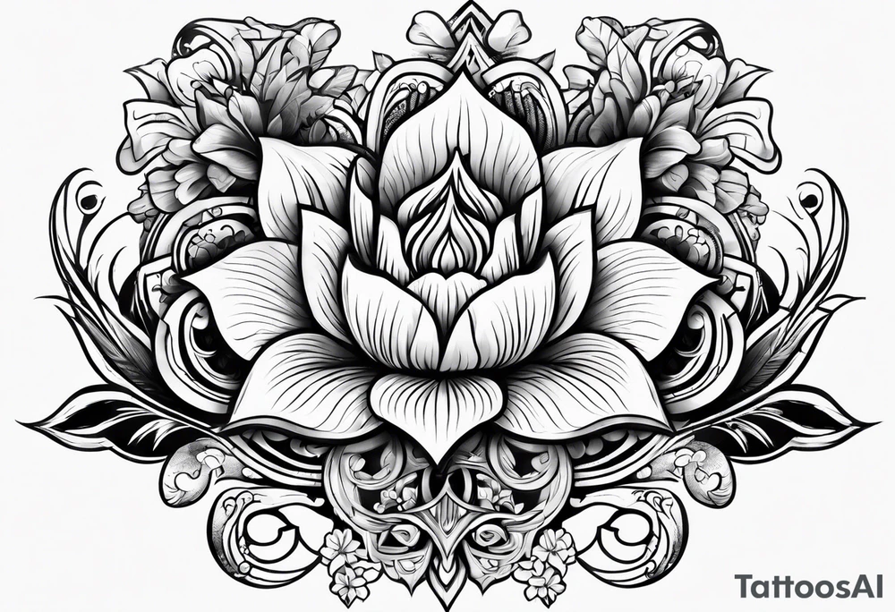 English scroll tattoo idea