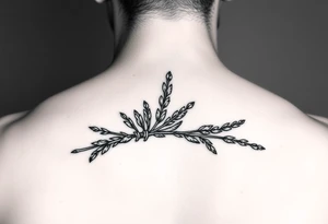 sage bundle underline tattoo idea