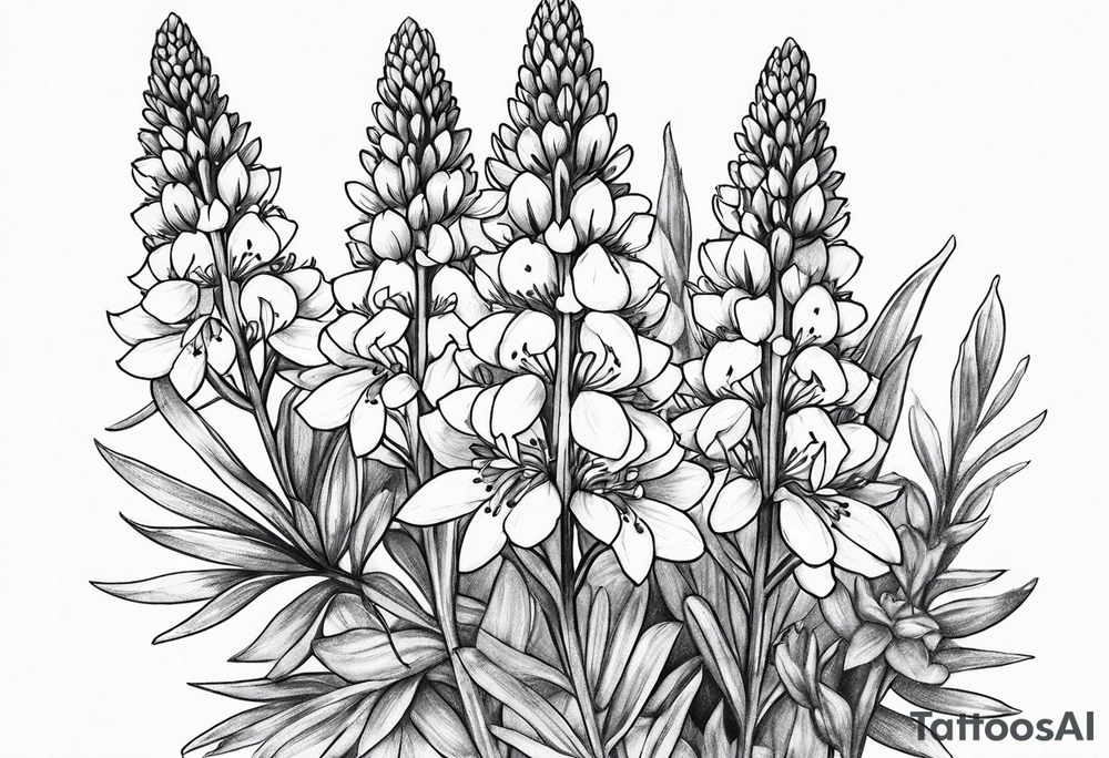 Bluebonnets tattoo idea