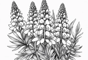 Bluebonnets tattoo idea