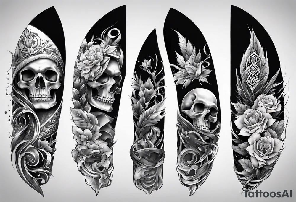 Hand bones tattoo idea