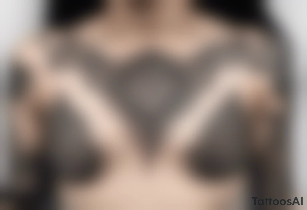 celtic sternum tattoo tattoo idea